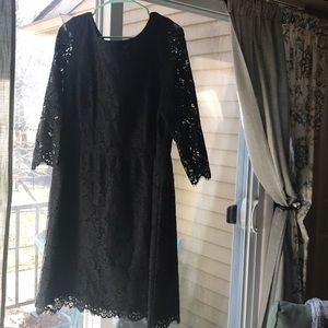 Black lace dress